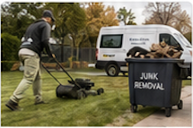 Service-based landscaping and junk-removal business